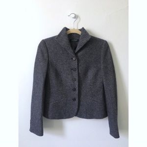 Ralph Lauren | navy five-button tweed blazer | 4P
